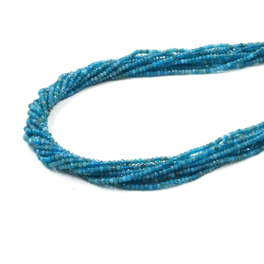 Apatite fili rondelle sfaccettate 3x2mm