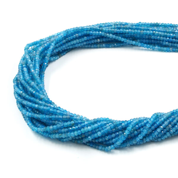 Apatite fili rondelle sfaccettate 3x2mm