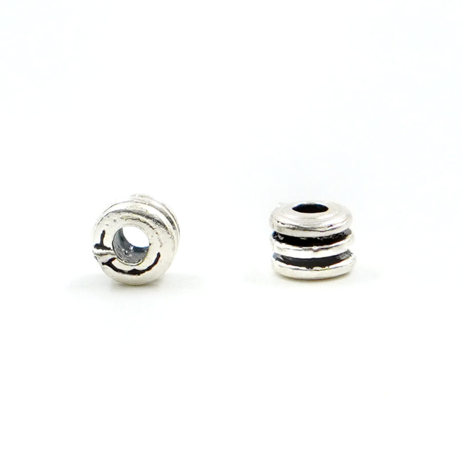 Argento 925‰ distanziatori rondelle 4x3mm