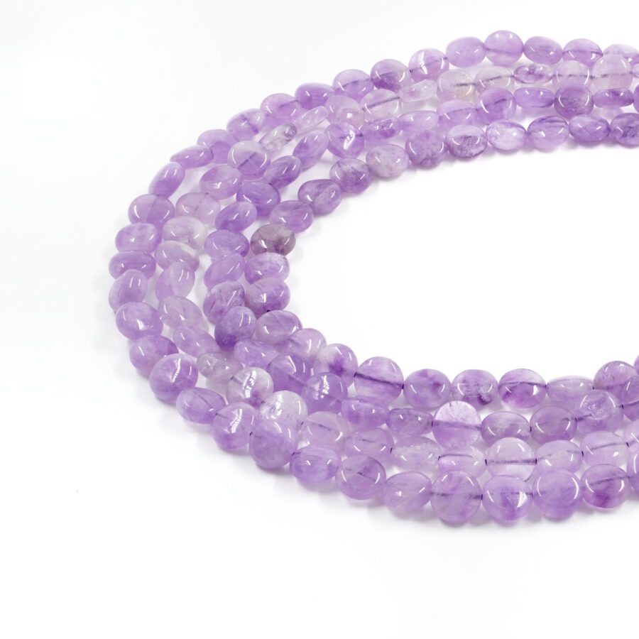 Ametista lavanda fili monete 10mm - immagine 3