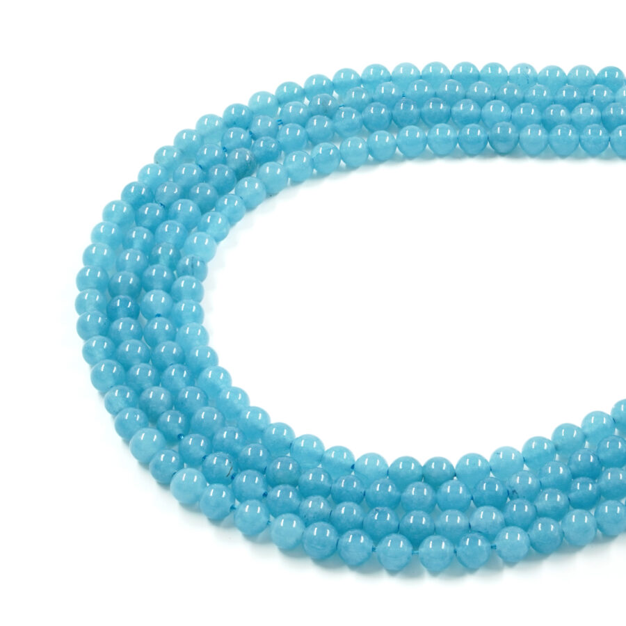 Quarzo spugna Blu fili tondi 4mm a 16mm