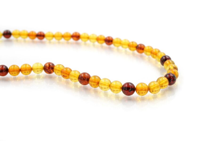 Ambra Baltica fili round multicolor 8mm