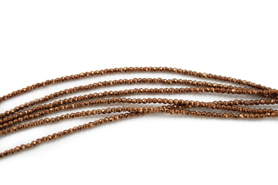 Ematite fili round sfaccettati 2mm - Rame