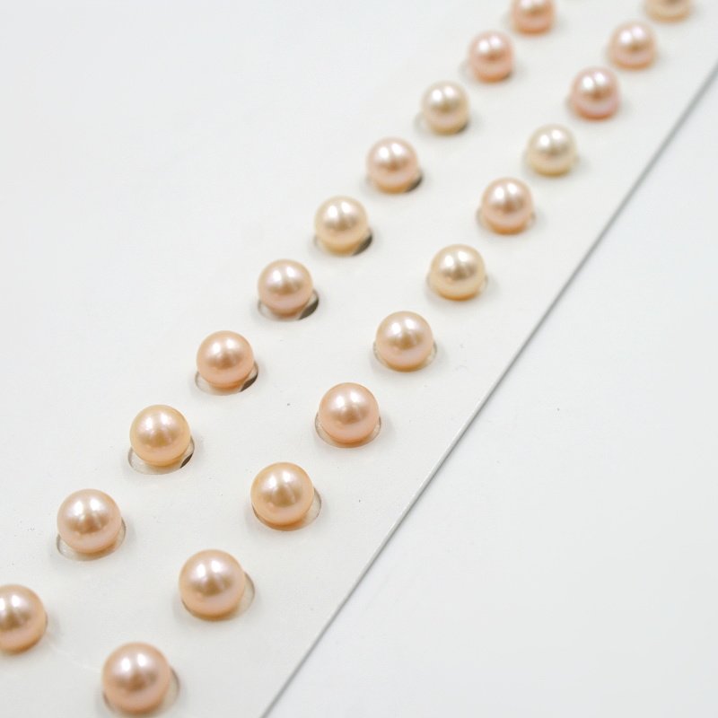 Perle d'Acqua Dolce coppie round 5½-6mm - Color Naturale