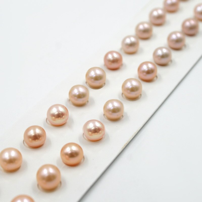 Perle d'Acqua Dolce coppie round 6½-7mm - Color Naturale