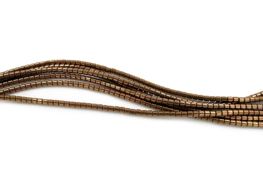 Ematite fili cilindri 3mm - Color Bronzo