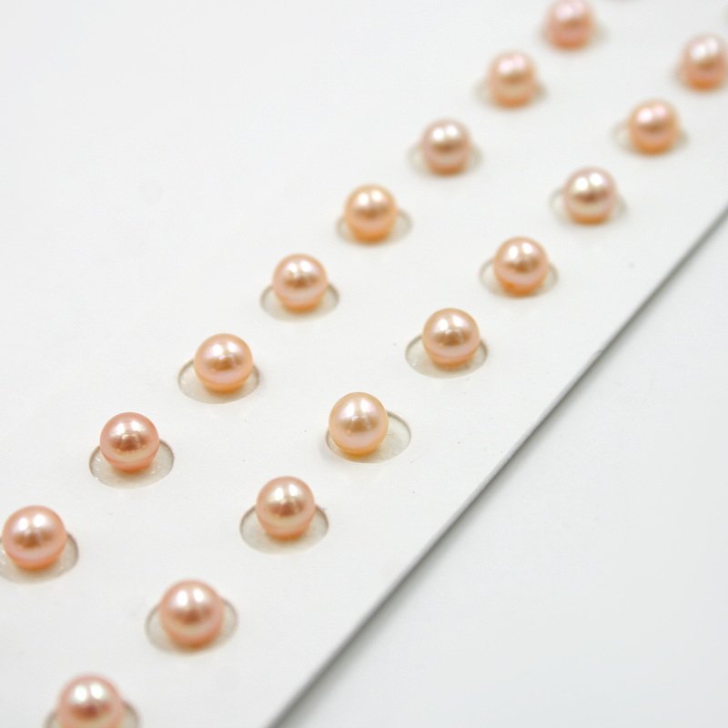 Perle d'Acqua Dolce coppie round 4½-5mm - Color Naturale