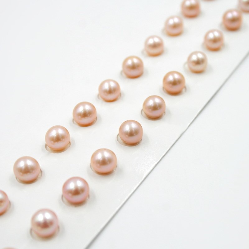 Perle d'Acqua Dolce coppie round 6-6½mm - Color Naturale