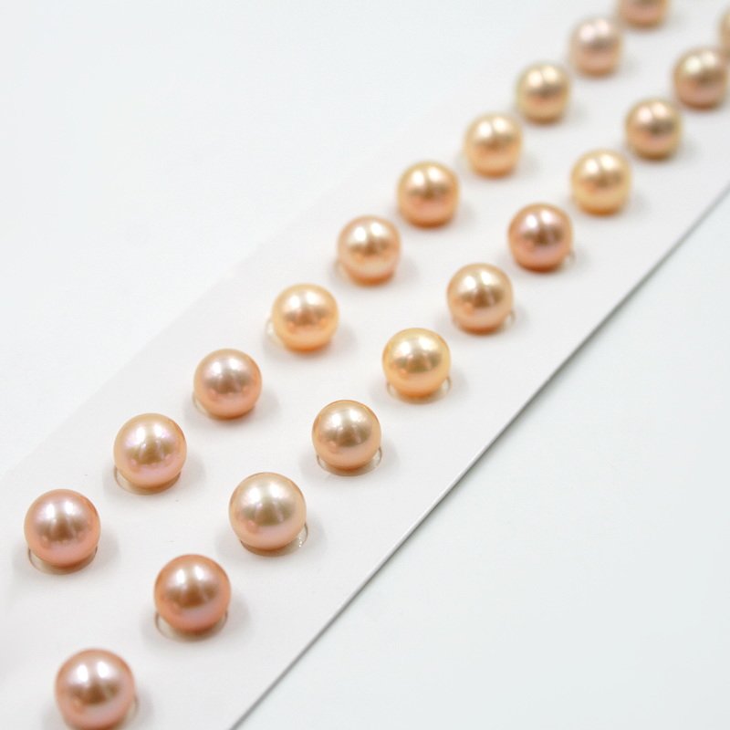 Perle d'Acqua Dolce coppie round 6½-7mm - Color Naturale