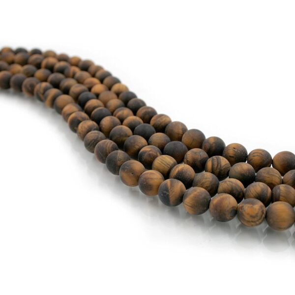 Occhio di Tigre Matto fili tondi 6mm a 8mm