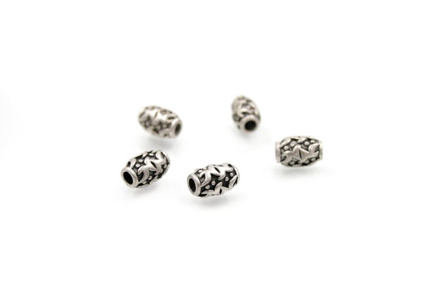Argento 925‰ distanziatori cilindro 10x7mm