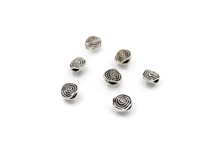 Argento 925‰ distanziatori moneta con spirale 8mm