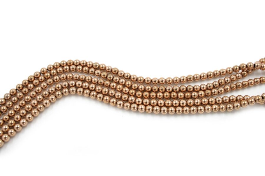 Ematite fili round 4mm - Rosè