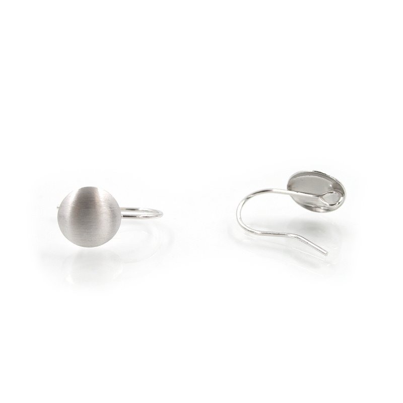 Argento 925‰ orecchini round bombato 11mm