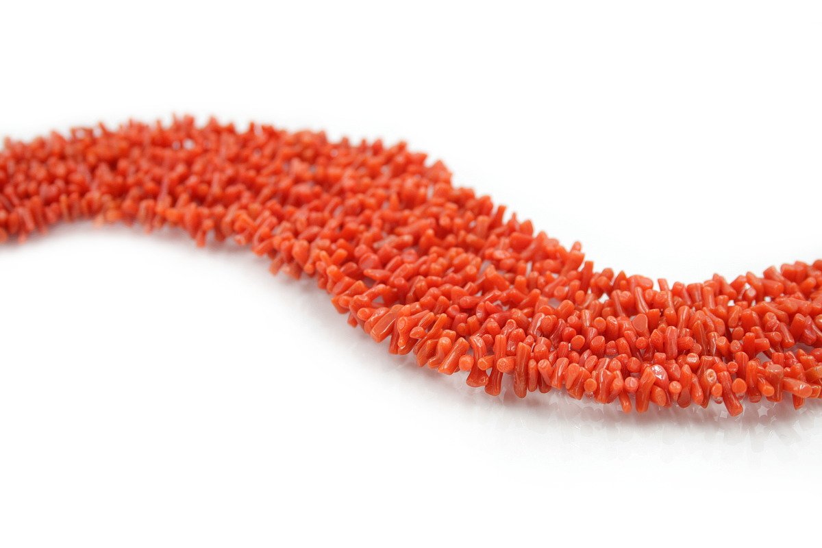 Corallo Sciacca fili cupolini ~ 2,5x8mm - immagine 2