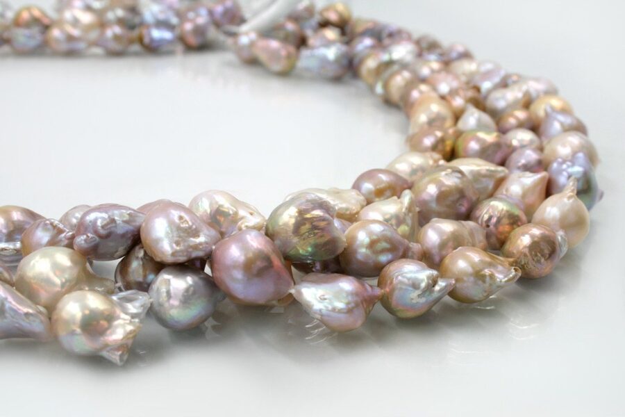 Perle d'acqua Dolce barocche fili 15-16mm - Multicolor