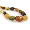 Ambra colombiana multicolor collana sassi