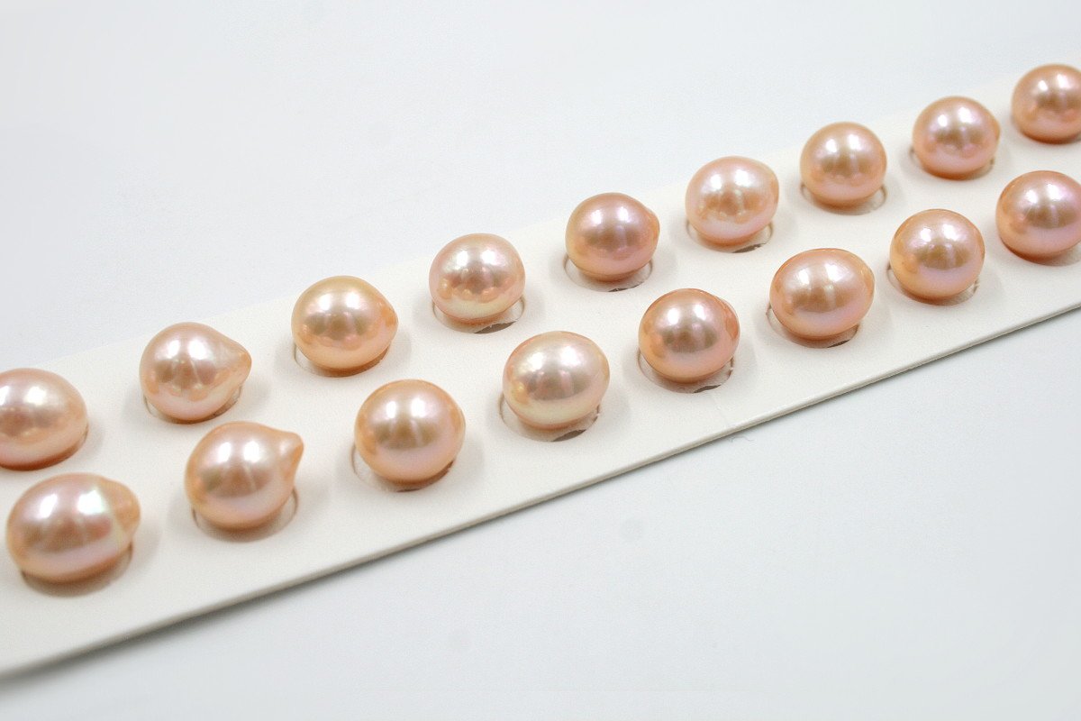 Perle d'Acqua Dolce coppie goccia ~11-13mm - Color Naturale