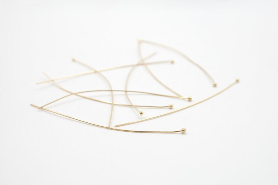Argento 925‰ fiammiferi 70x0,60mm Dorati