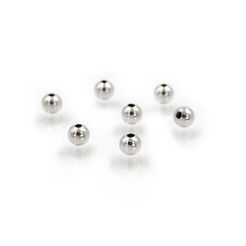 Argento 925‰ distanziatore round 4mm