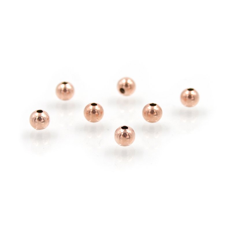 Argento 925‰ distanziatore round 4mm