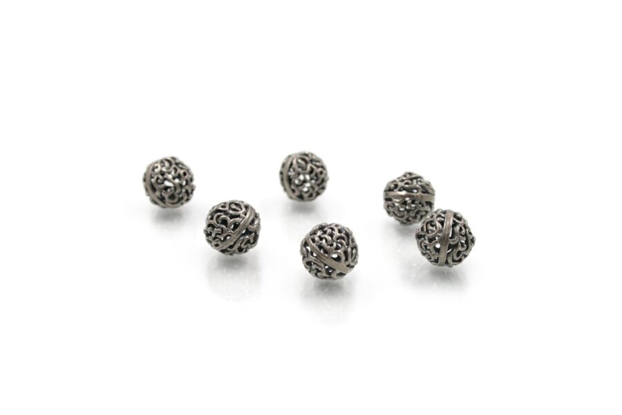 Argento 925‰ distanziatori incisi 13mm