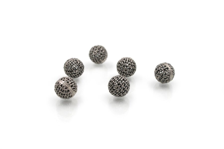 Argento 925‰ distanziatori incisi 12mm