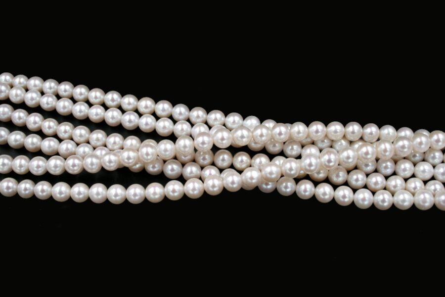 Perle d'acqua Dolce fili round 7-7½mm