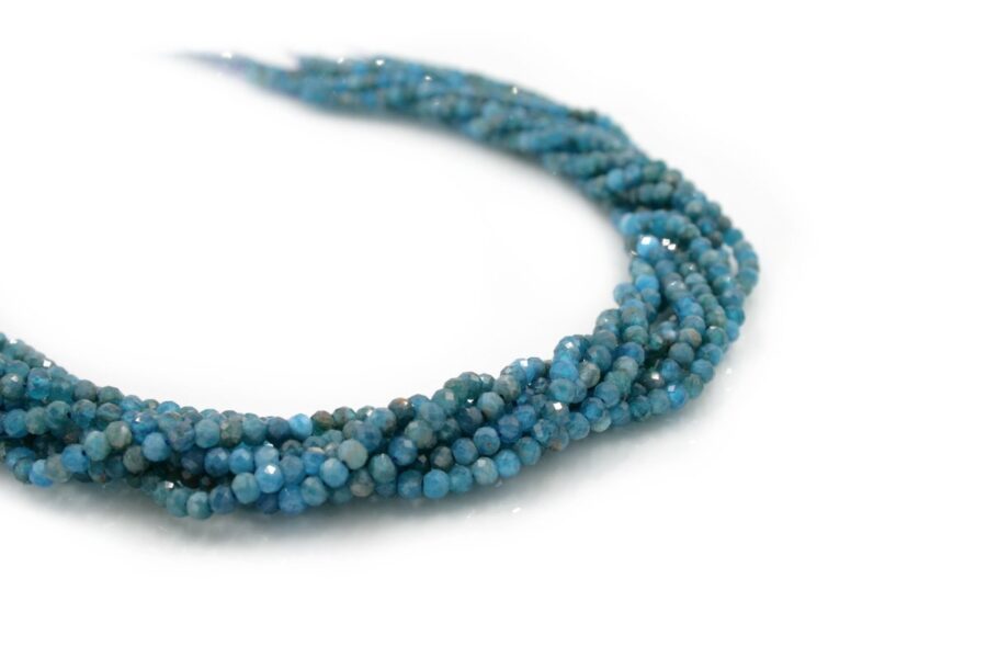 Apatite fili rondelle sfaccettate 4x3mm - Qualità-A