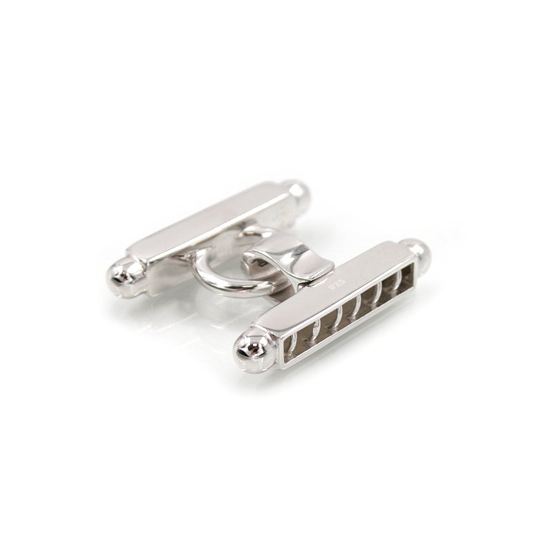 Chiusura in argento 925‰ forma H a 6 ganci