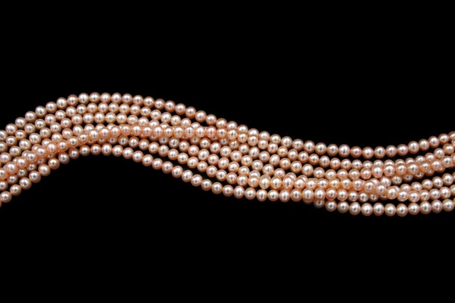 Perle d'acqua Dolce fili round 4½-5mm - Color Naturale