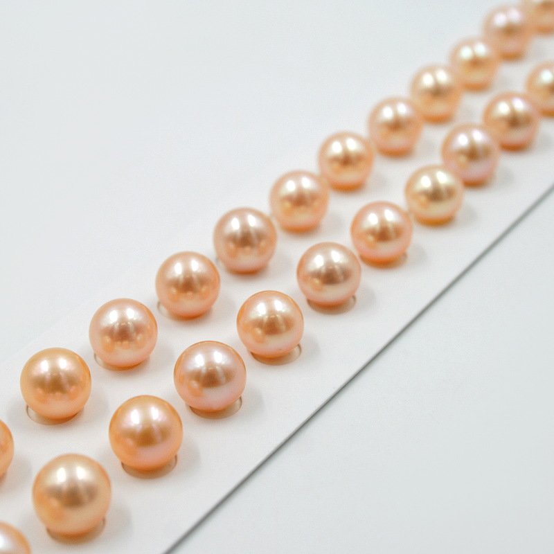 Perle d'Acqua Dolce coppie round 8-8½mm - Color Naturale