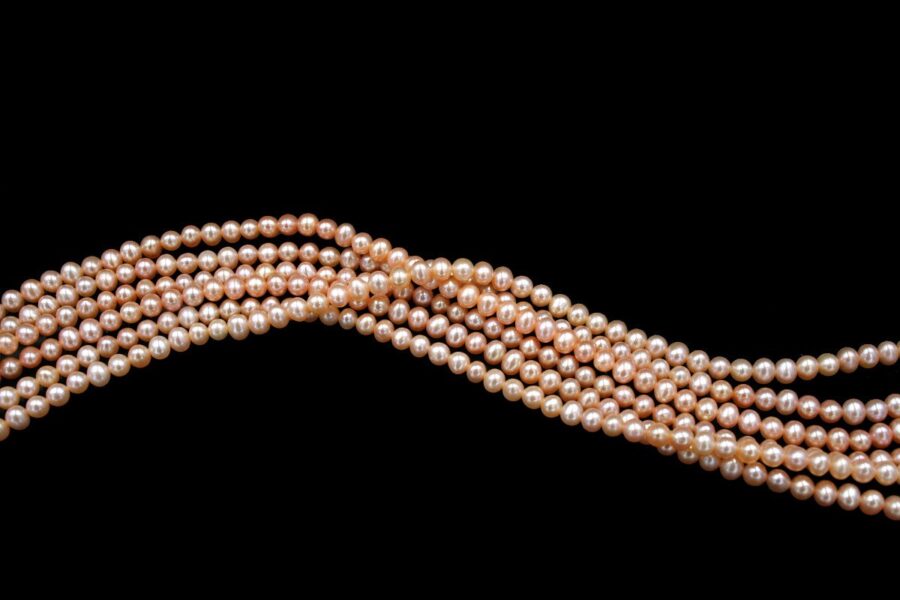 Perle d'acqua Dolce fili round 4½-5mm - Color Naturale