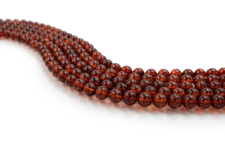 Ambra Baltica cognac fili round 10-11mm
