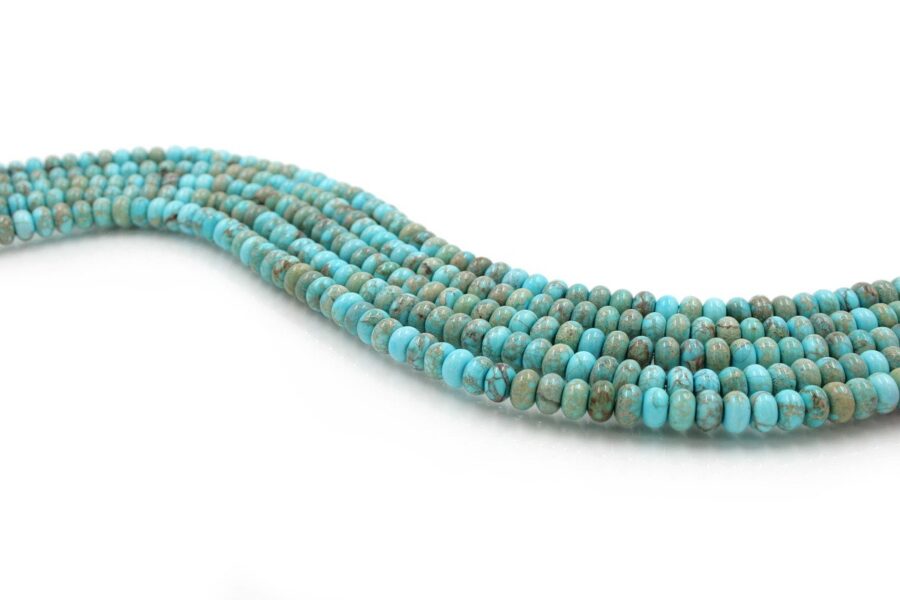 Blu Imperial Jasper fili rondelle 8x5mm