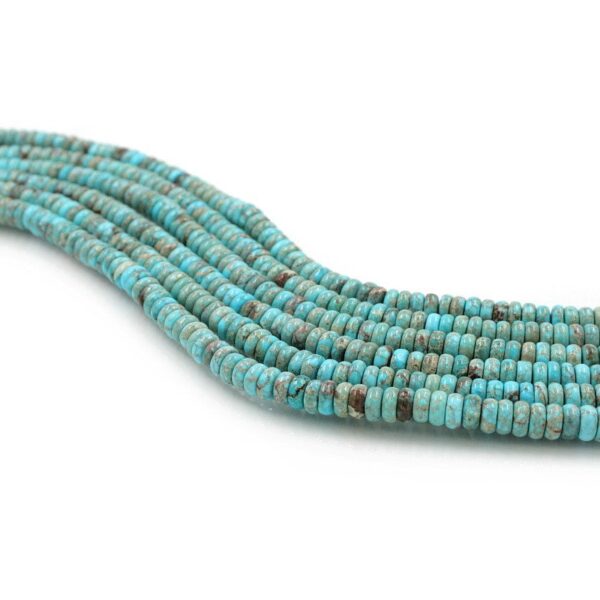 Blu Imperial Jasper fili rondelle 6x3mm