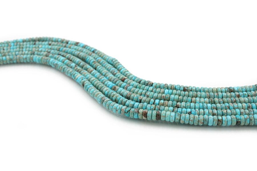 Blu Imperial Jasper fili rondelle 6x3mm