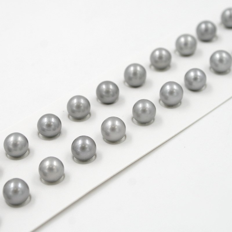 Perle d'Acqua Dolce coppie round 6½-7mm - Color Grigio
