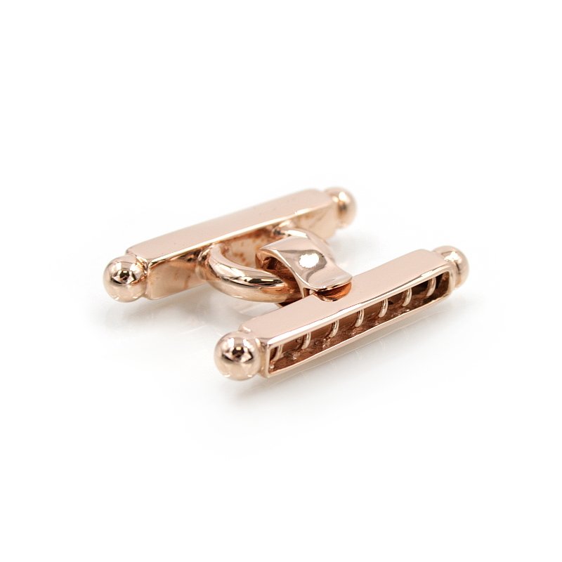 Chiusura in argento 925‰ forma H a 7 ganci - Rosè