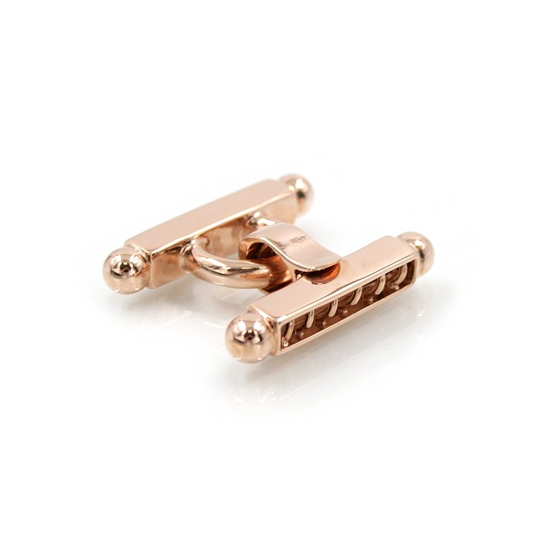 Chiusura in argento 925‰ forma H a 6 ganci - Rosè