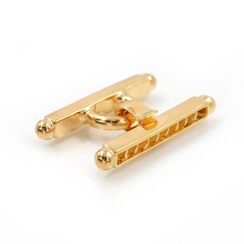 Chiusura in argento 925‰ forma H a 8 ganci - Dorato