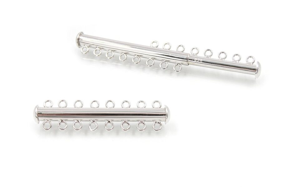 Argento 925‰ chiusura magnetica cilindrica ad 8 fili