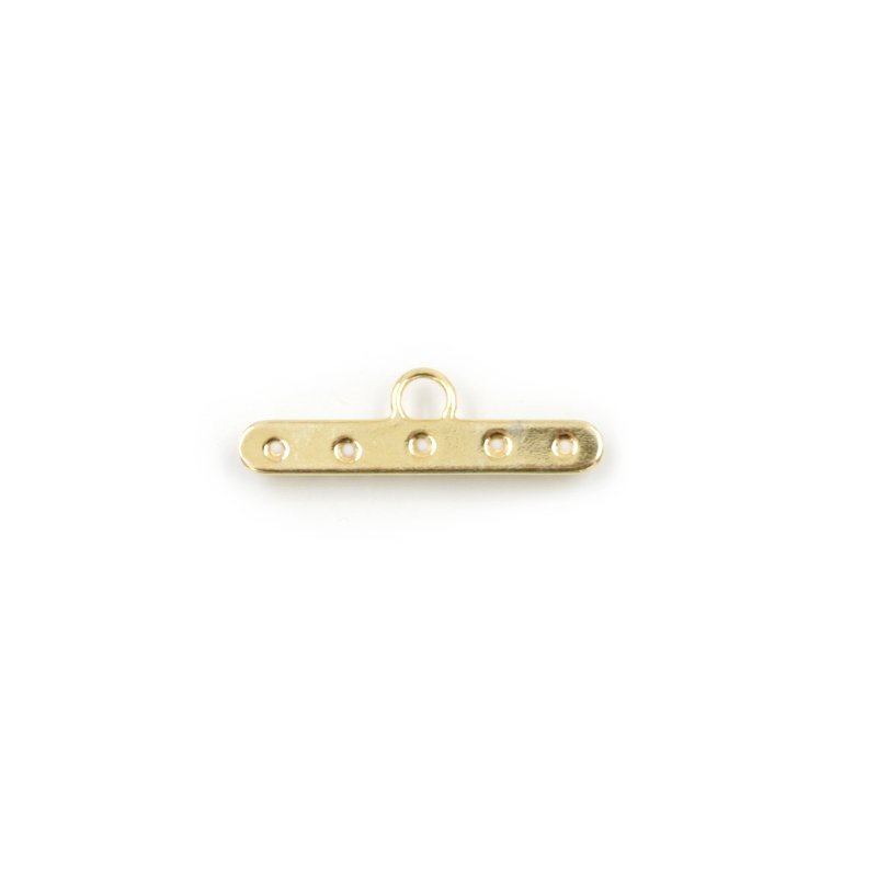 Argento 925‰ barrette per bracciali 26mm con gancio - 5 fori