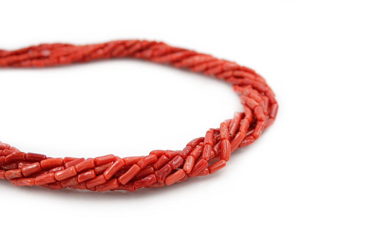 Corallo Mediterraneo fili cilindri - immagine 2