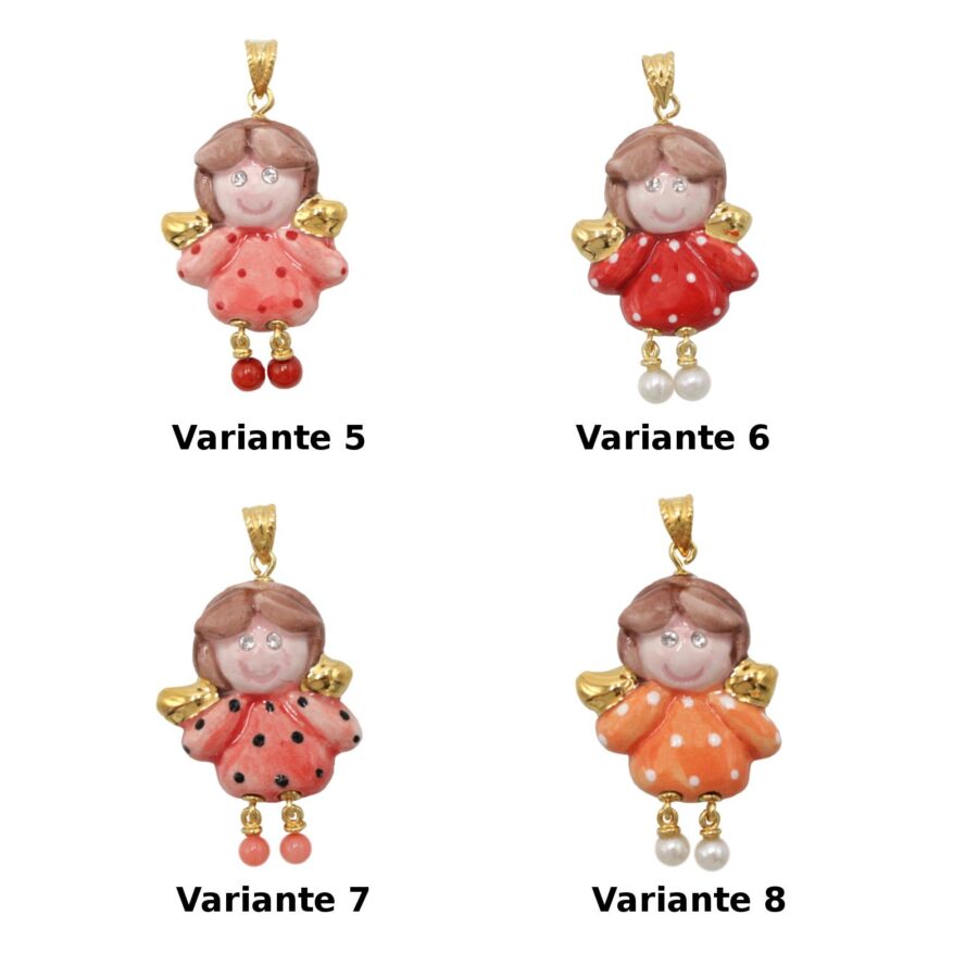 Argento 925‰ pendente in ceramica - Angelo - immagine 2