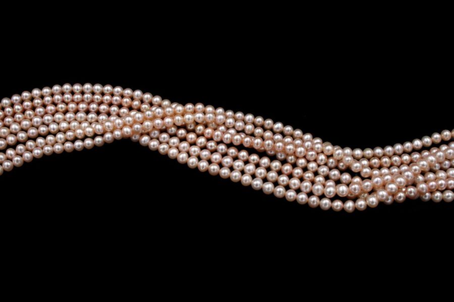 Perle d'acqua Dolce fili round 4½-5mm - Color Naturale - immagine 2