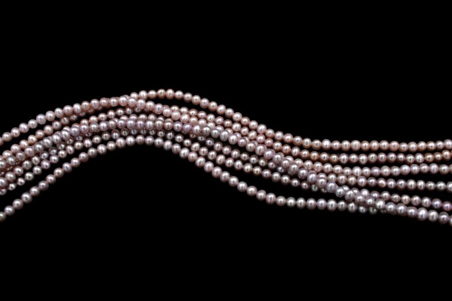 Perle d'acqua Dolce fili round 4½-5mm - Color Naturale - immagine 2