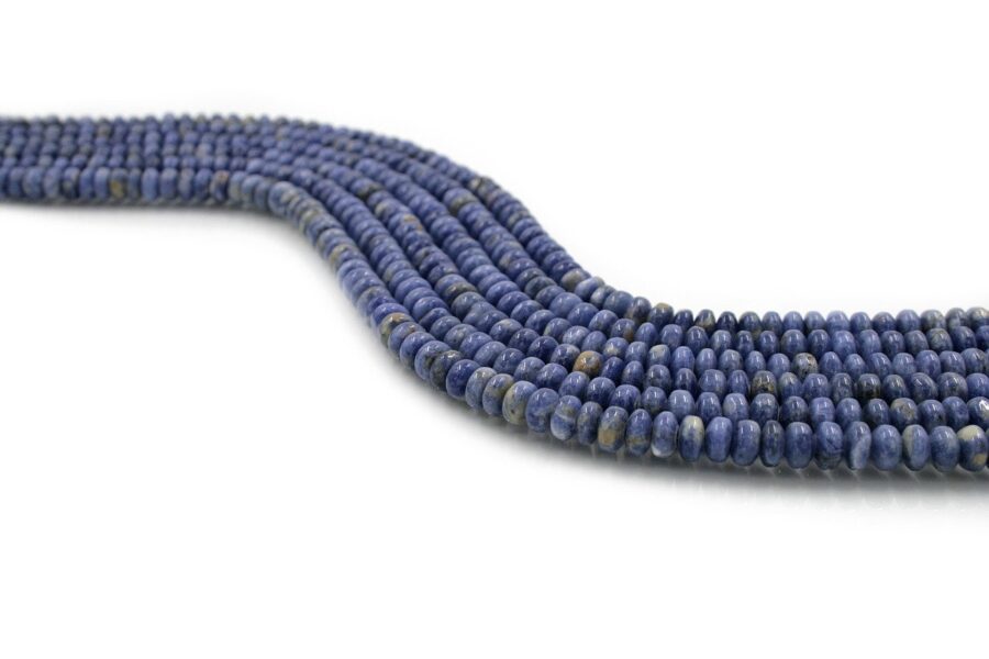Sodalite fili rondelle 5x8mm - immagine 2