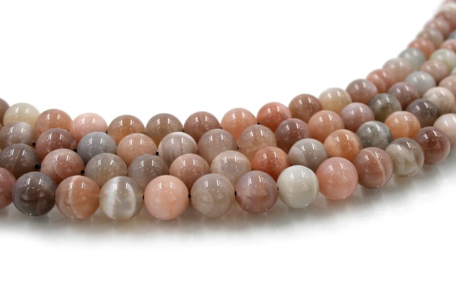 Moonstone fili round 12mm - AA - immagine 2