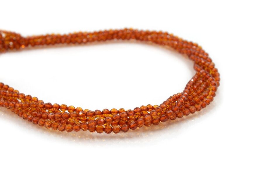 Ambra Baltica fili round sfaccettati 4mm - immagine 2